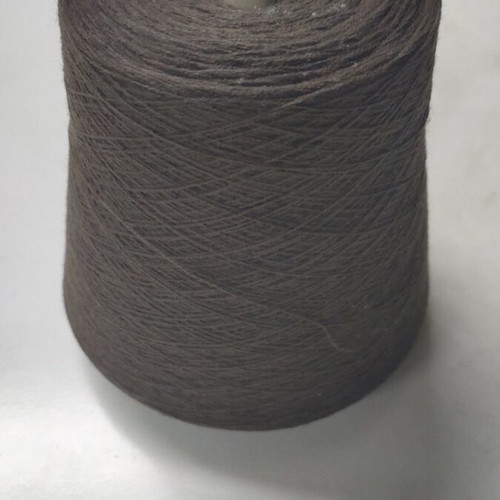 Dark beige yarn 1/20, 1 cone like new