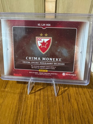 Chima Moneke Jumbo Patch /75 basketball card