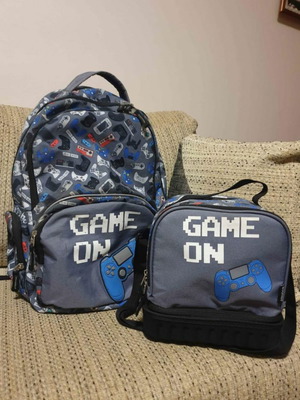 SCHOOL BAG WITH LUNCH BAG