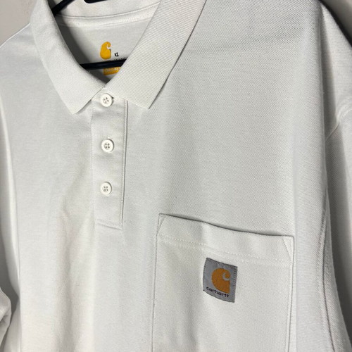 Carhartt Contractors Work Pocket Polo T-Shirt like new, XL, white