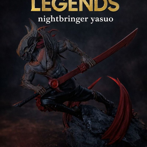 Yasuo Nightbringer figure new, 3D printed with durable pla+