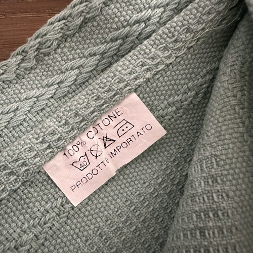 Towel set like new, 3 pieces, petrol color, 100% cotton