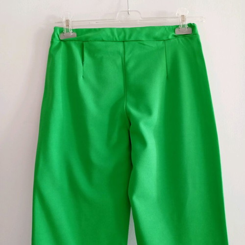 Women's high-waisted pants like new, green, one size