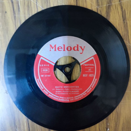 45 RPM vinyl record used The Sania Poustylnikoff Orchestra – Volga / Nuits Moscovites