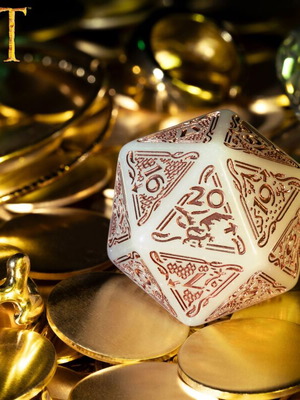 The Hobbit Spindown D20 Radiant TCG Jumbo Die new