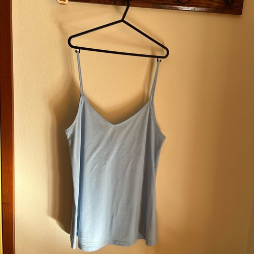 Pink Woman camisole like new, cotton, wide fit, turquoise, size M