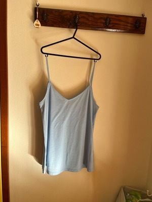 Pink Woman camisole like new, cotton, wide fit, turquoise, size M