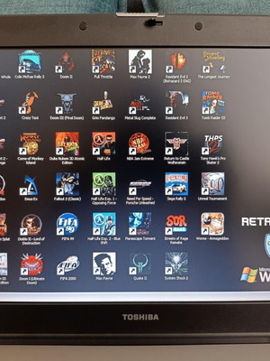 Toshiba Satellite M30X-155 Retro Gaming Laptop with 45+ Classic Games