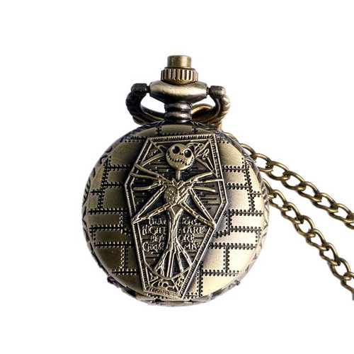 Jack Skellington The Nightmare Before Christmas Pocket Watch Pendant like new