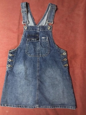 Zara Kids denim dress salopette, blue, size 134 cm