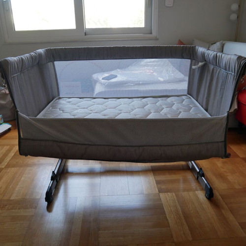 Bebe Stars Side to Side Plus 2in1 Baby Cot with Coconut Mattress like new