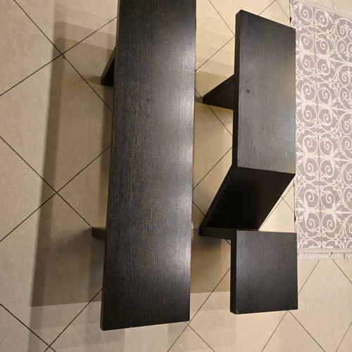 Coffee Tables set of 2 used, dark wenge wood