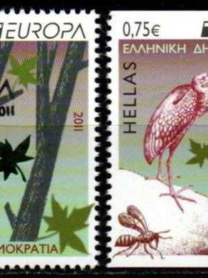 Ελλάς 2011 Europa CEPT σετ γραμματοσήμων με και χωρίς οδόντωση, καινούργιο