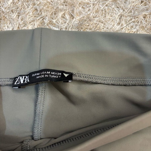 Biker leggings Zara like new, green, size M