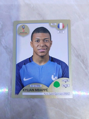 Kylian Mbappé Sticker #209 Panini FIFA World Cup Russia 2018 like new