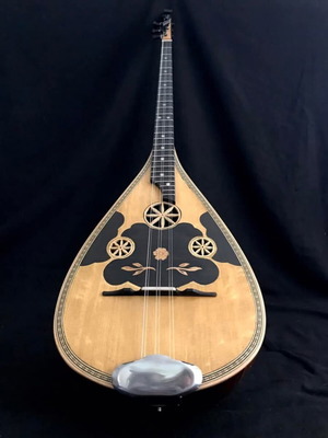 Tambourompouzouko new handcrafted string instrument by Manos Lantzanakis
