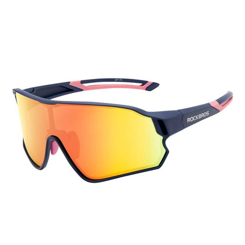 Rockbros 10134PL glasses for cycling and running with polarized lenses, new, blue
