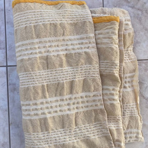 Old woolen woven hirami from Crete 130x180 cm used