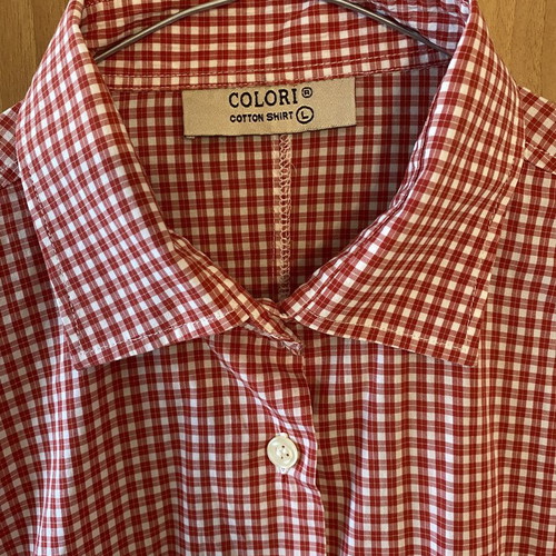 Colori women's checked shirt new, size L, cotton
