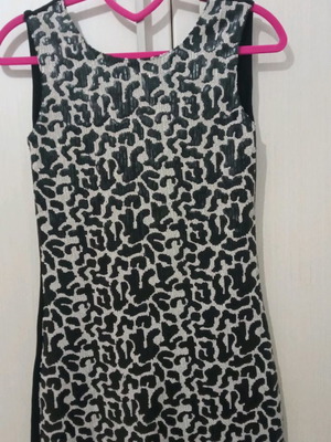 Dress with matte sequin mini used, back opening size M