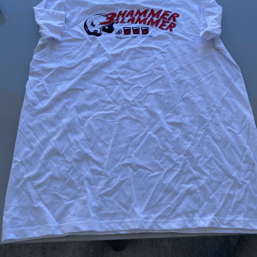 White T-shirt, XL, streetwear style