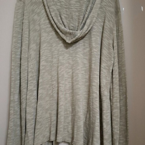 Beige A.L.E. cardigan like new with hood, size M
