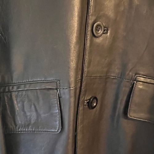 Selected leather jacket like new, black, size L