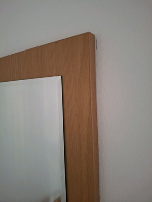 Handmade solid wood mirror like new
