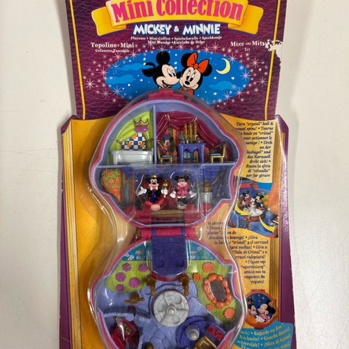 Bluebird Polly Pocket 1995 Disney's Mickey & Minnie Playcase Set new sealed