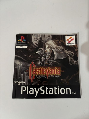 Castlevania Symphony of the Night PS1 PAL manual like new