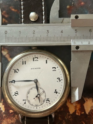 Zenith WWII watch like new, men's, silver
