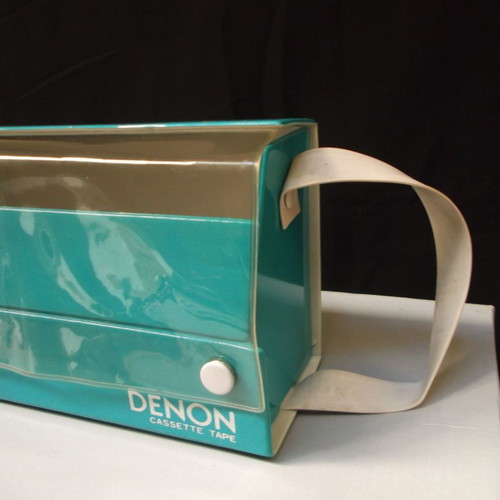 Denon cassette tape case for 10 tapes from 1980s used