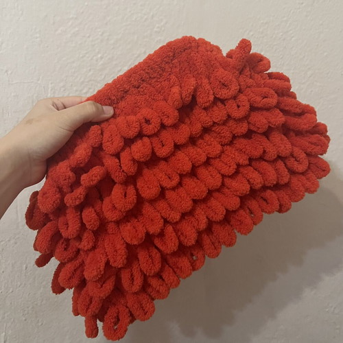 Handmade puffy bag, black or beige, custom size
