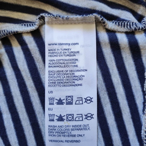 Tommy Hilfiger Denim 2-in-1 Striped Summer Dress size L like new