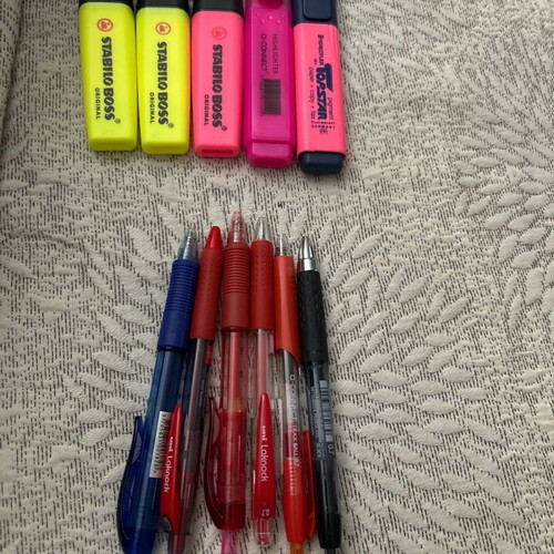 Stabilo and pens new, set of 5+6 pieces