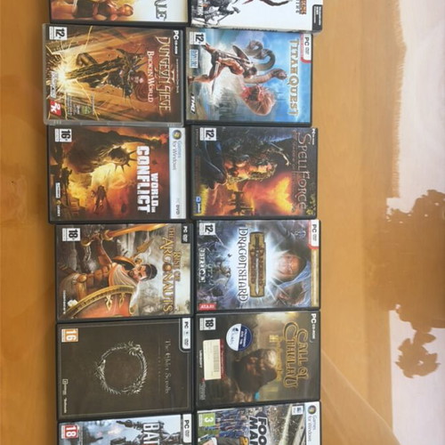 PC Games Collection used, various RPG and strategy titles