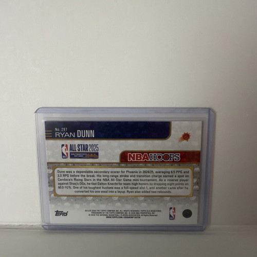 2025-26 Topps Hoops Ryan Dunn Pixel All-Star #/99 Suns card