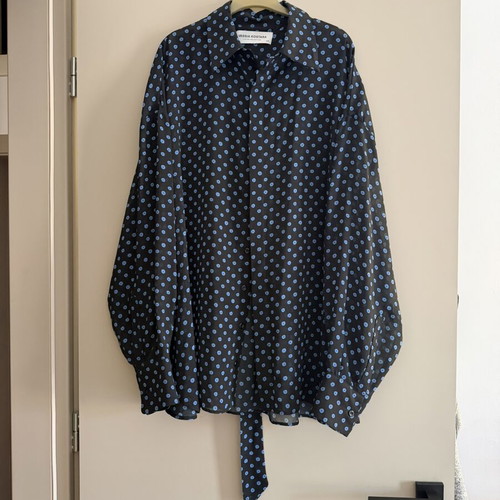Vassia Kostara shirt one size like new, black and blue
