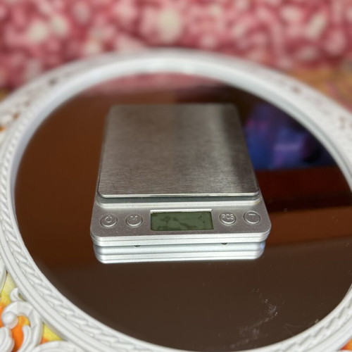 Digital Kitchen Scale, silver, stainless steel platform