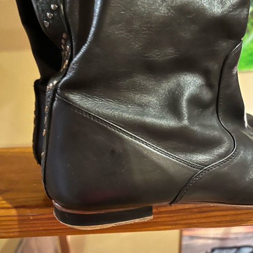 Diesel women's boots like new, black genuine leather, size 39