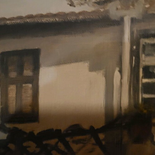 Antonarakou 85 oil painting used, wooden frame