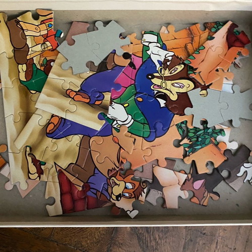Puzzle 70 pieces used with Pinocchio and fairy tale theme
