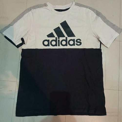 Adidas t-shirt like new, size 176 cm, black and grey