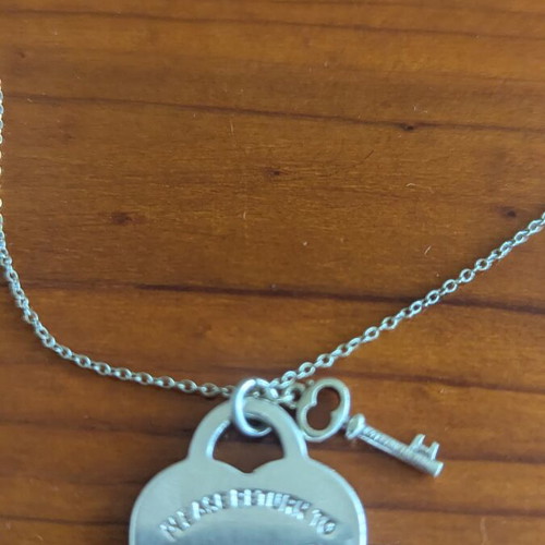 Tiffany & Co heart pendant necklaces, sterling silver 925