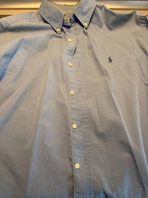 Ralph Lauren polo shirt used, blue, size L