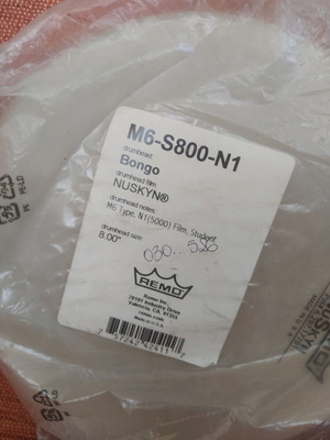Remo NuSkyn 8" bongo drumhead new