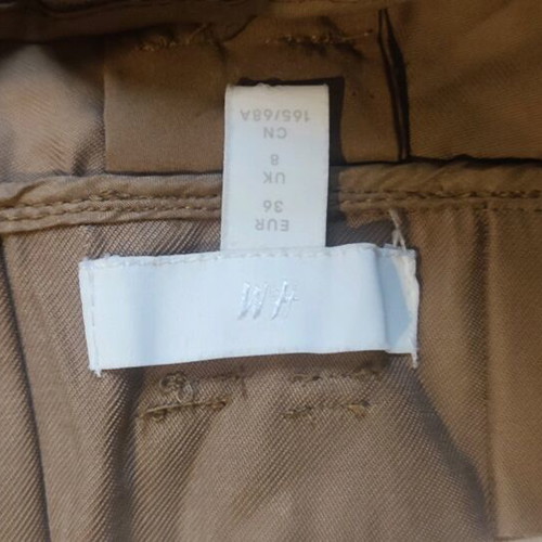 H&M Cargo Trousers Like New, High Waist, Beige Brown, Size 36