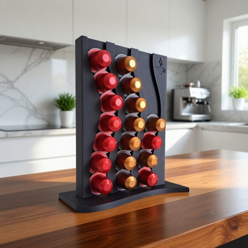 Nespresso holder new with wavy design for stylish organization