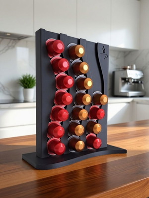 Nespresso holder new with wavy design for stylish organization