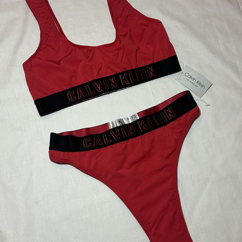 Calvin Klein women's red swimsuit set new, size M